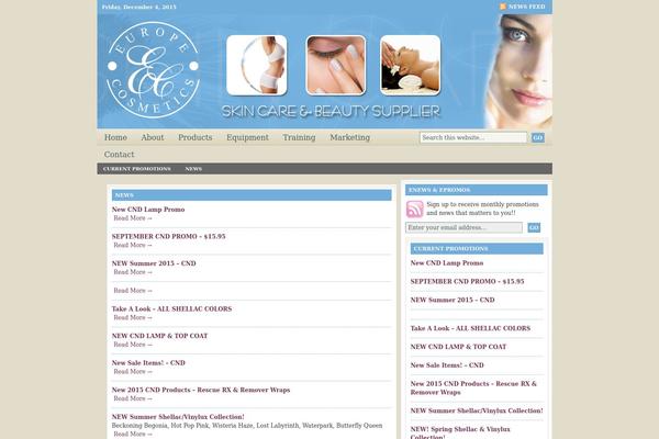 europecosmetics.ca site used Lifestyle 4.0