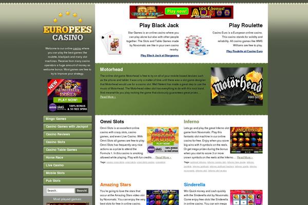 europeescasino.com site used Cherryworld