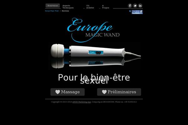 europemagicwand.fr site used Thesis 1.8.5