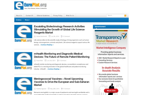 europlat.org site used Resizable