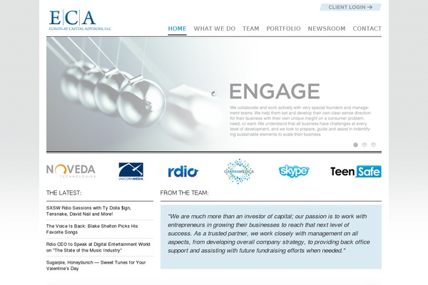Eca theme site design template sample