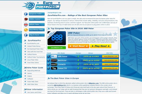 europokerpro.com site used Blackjack