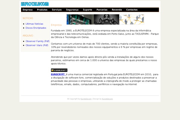 eurotelecom.pt site used Modernize v3.11