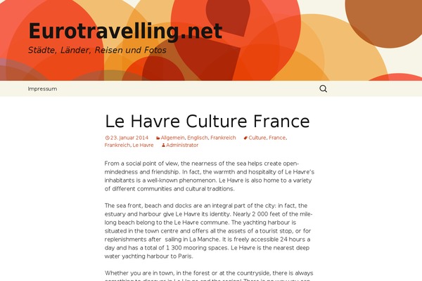 Twenty Thirteen theme site design template sample