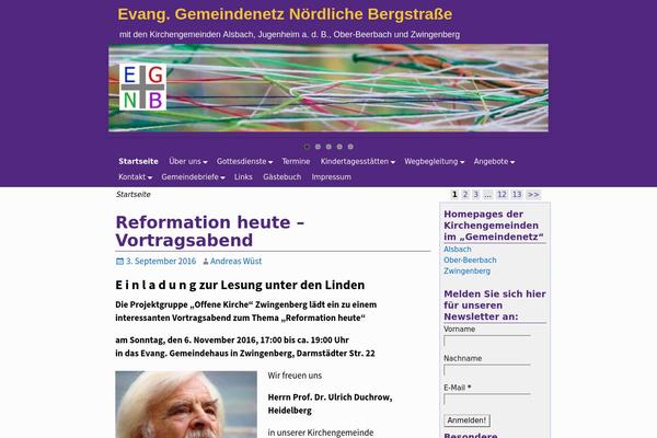 WordPress website example screenshot