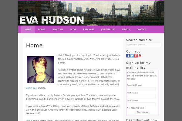 evahudson.com site used Authordivi30