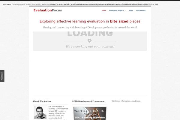 Canvas theme site design template sample