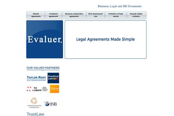 evaluer.co.in site used Evaluer