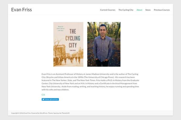 Spacious theme site design template sample