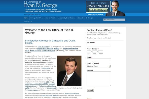 evangeorge-law.com site used Headway-205