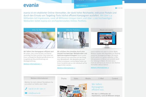 evania.net site used Evania