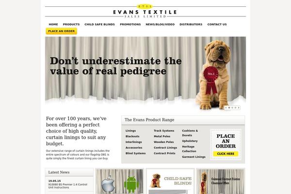 evans-textiles.com site used Evans