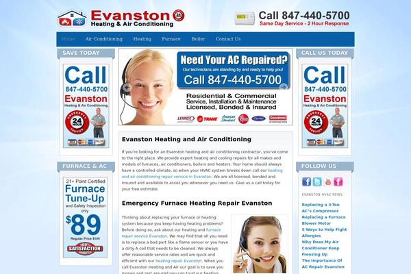evanstonheatingairconditioning.com site used Evanston