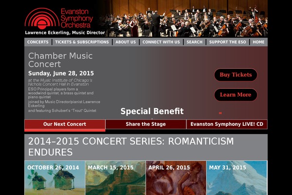 evanstonsymphony.org site used Merion