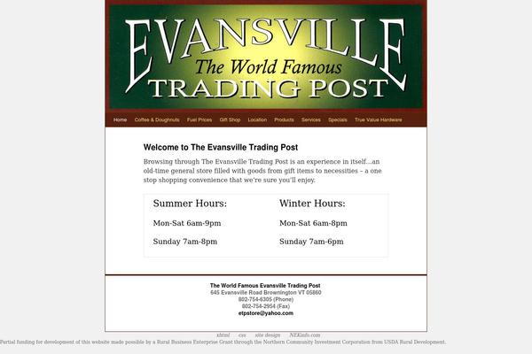 evansvilletradingpost.com site used Etp