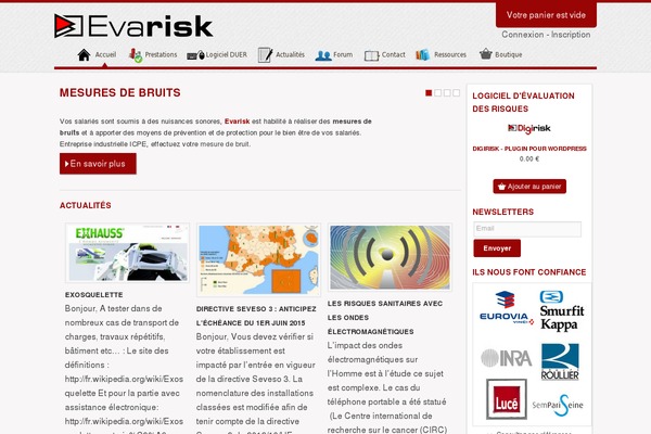 evarisk.com site used Beflex