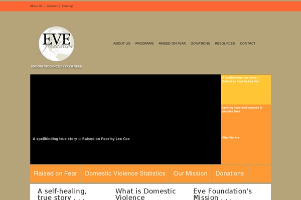 Eve theme site design template sample