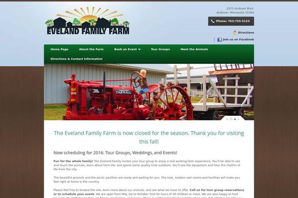 evelandfamilyfarm.com site used Eveland