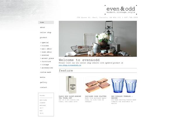 evenandodd.ca site used Evenandodd