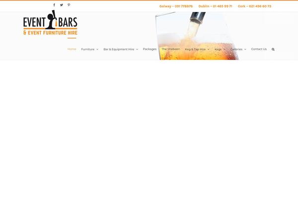 eventbars.ie site used Event-bars