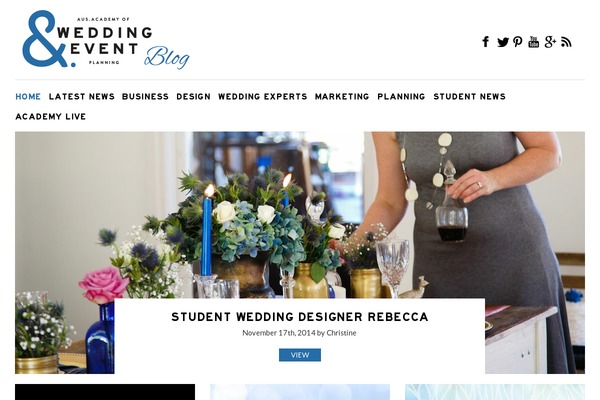 wedding-academy-blog theme websites examples