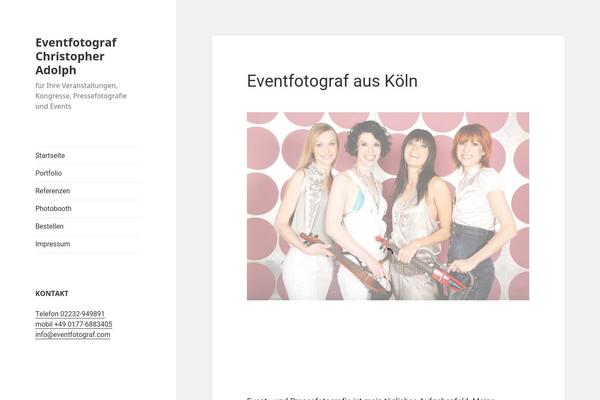 Twenty Fifteen theme site design template sample