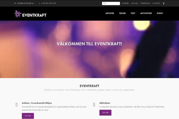 eventkraft.se site used Eventkraft