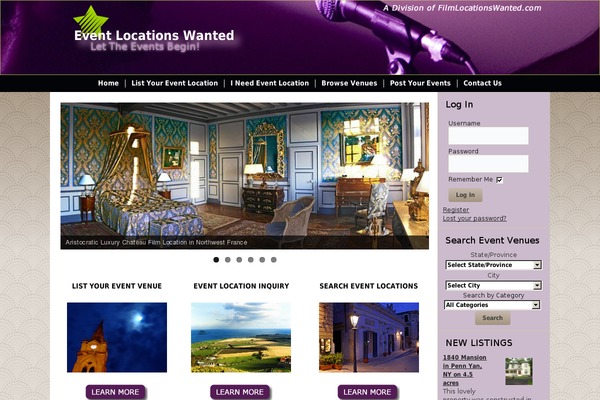 eventlocationswanted.com site used Eventlocationswanted03022015