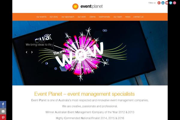 eventplanet.com.au site used Eventplanet