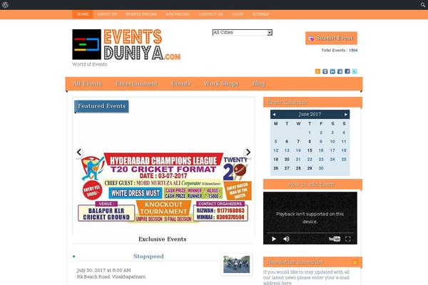 eventsduniya.com site used Events