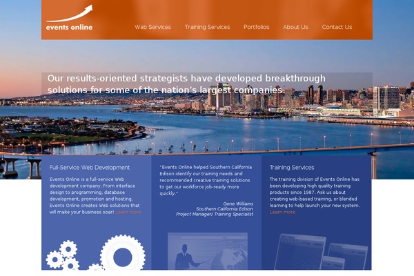 eventsonline theme websites examples