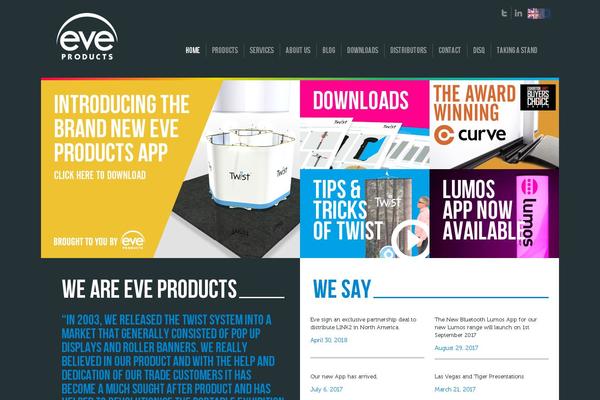Eve theme site design template sample