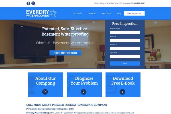 everdrycolumbus.com site used Everdry
