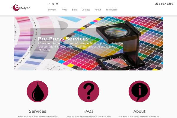 Customizr theme site design template sample