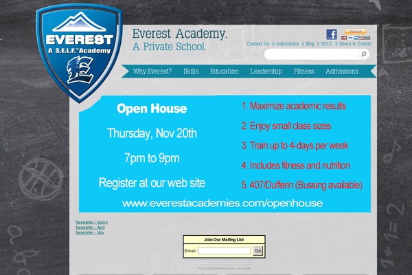 everestacademies.com site used Everest