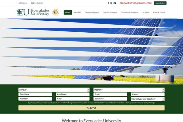 evergladesuniversity.edu site used University_original