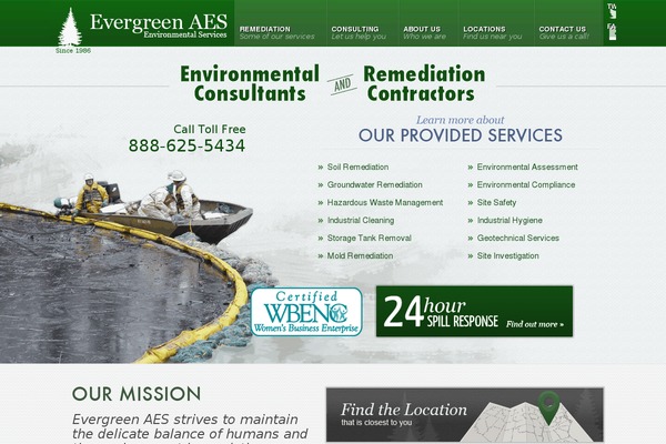 evergreenaes.com site used Evergreen
