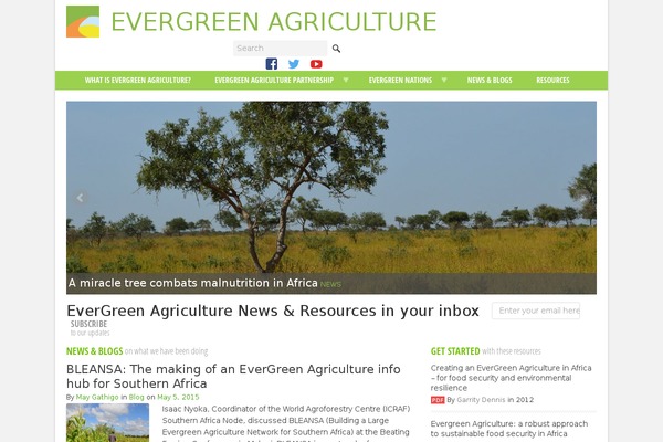 evergreenagriculture.net site used Evergreen