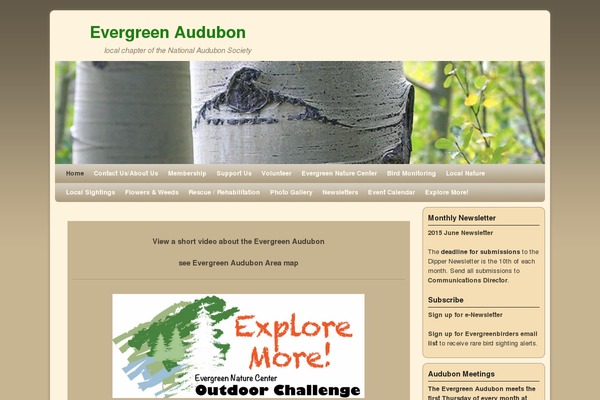 evergreenaudubon.org site used Miteri