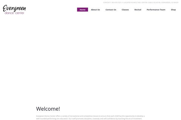 Dance-studio theme site design template sample