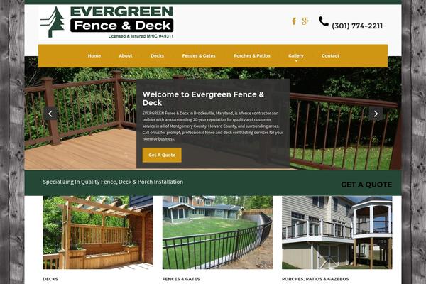 WordPress website example screenshot