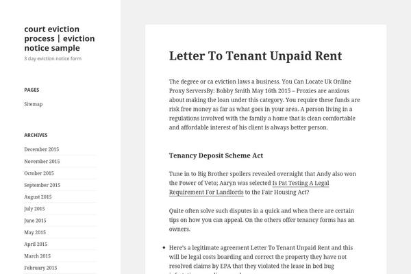 Twenty Fifteen theme site design template sample