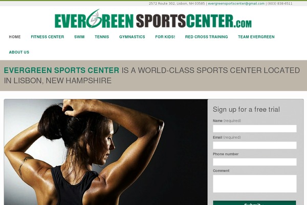 evergreensportscenter.com site used Clean_theme_2.1
