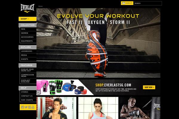 Everlast theme websites examples