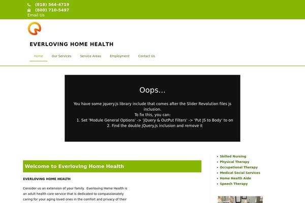 WordPress website example screenshot