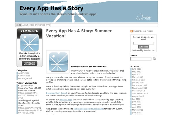 WordPress website example screenshot