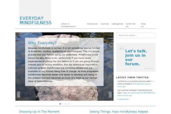 everyday-mindfulness.org site used Mindfulness
