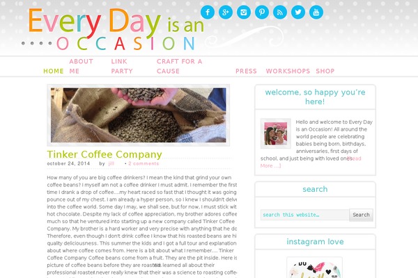 Sugar and Spice theme site design template sample