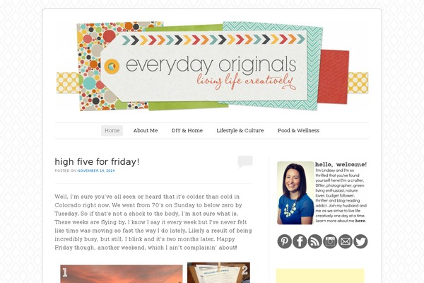 everydayoriginals.com site used Blogger-theme