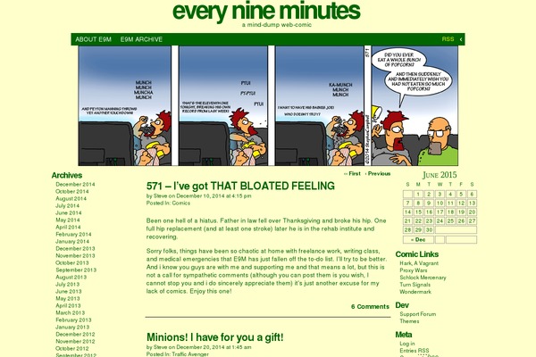 everynineminutes.com site used ComicPress